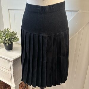 NWT Vintage Jacqueline Smith Pleated Skirt Sz S Accordion Midi Elastic Waist USA
